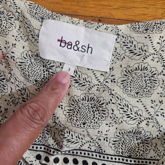 Ba&sh Women's Top Size L Wrap Long Sleeve Boho Blouse - Picture 13 of 14